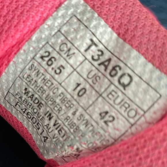 Asics Gel Frantic 7 T3A6Q Womens Running Shoes Aqua Pink Midnight Blue Size 10. - Picture 10 of 10